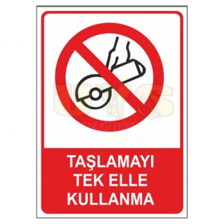 Taşlamayı Tek Elle Kullanma Levhası