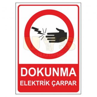 Dokunma Elektrik Çarpar Levhası