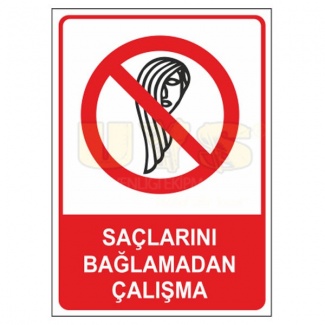 Saçlarını Bağlamadan Çalışma Levhası