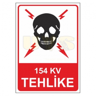 154 Kv Tehlike Levhası