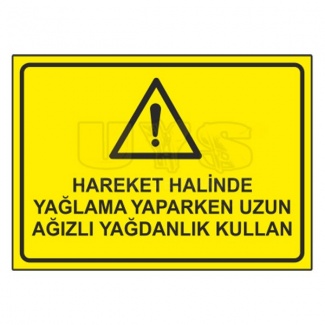 Hareket Halinde Yağlama Levhası