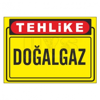 Tehlikeli Madde Doğalgaz Levhası