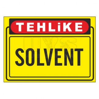 Tehlikeli Madde Solvent Levhası