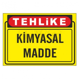 Tehlike Kimyasal Madde Levhası