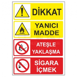 Dikkat Yanıcı Madde Levhası