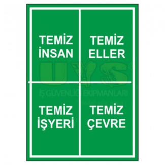 Temizlik Uyarı Levhası