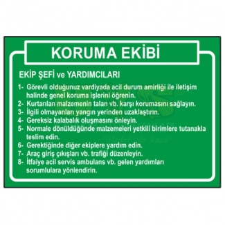 Koruma Ekibi Levhası