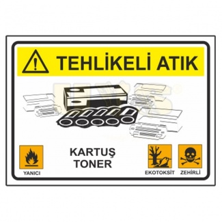 Tehlikeli Atık Kartuş Toner Levhası