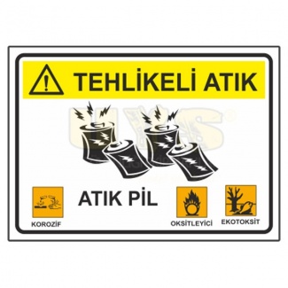 Tehlikeli Atık - Atık Pil Levhası