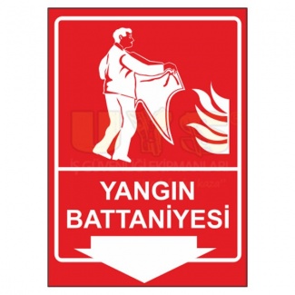 Yangın Battaniyesi Levhası