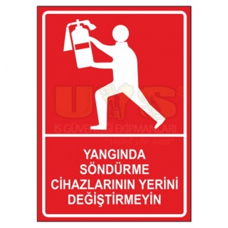 Yangın Uyarı Levhası