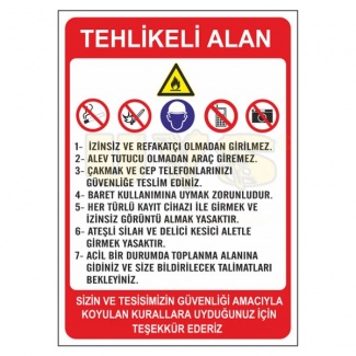 Tehlikeli Alan Levhası