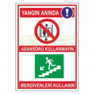 Yangın Anında Levhası