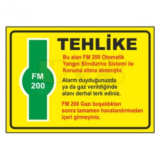 Tehlike Fm 200 Levhası