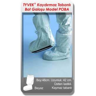 TYVEKÂ® Kaymaz tabanlı bot galoşu Model POBA