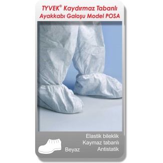 TYVEKÂ® kaymaz tabanlı ayakkabı galoşu Model POSA