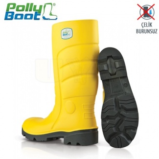 Polly Boot İş Çizmesi Galaxy 301 Sarı Çelik Burunsuz