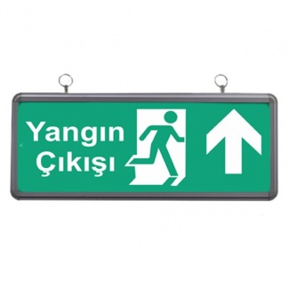 Yangın Çıkışı Yukarı Oklu Yönlendirme Armatürü