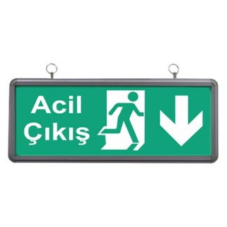 Acil Çıkış Aşağı Oklu Yönlendirme Armatürü