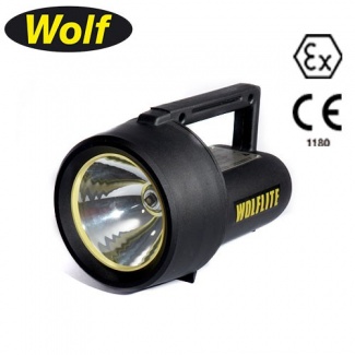 Ex Proof El Feneri Wolf H-251A LED Kulplu Şarjlı