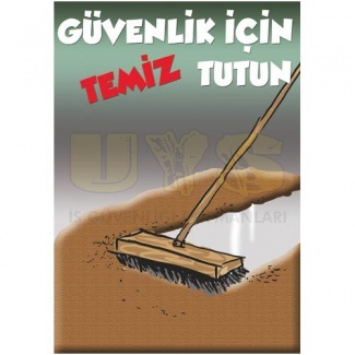 Güvenlik İçin Temiz Posteri