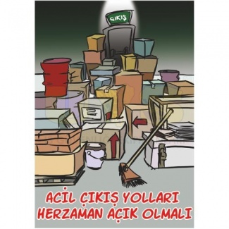 Acil Çıkış Yolları Posteri