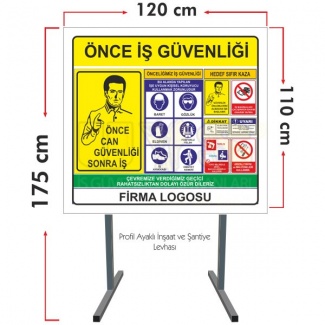 İnşaat Tabelası Ayaklı