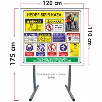 İnşaat Tabelası Ayaklı