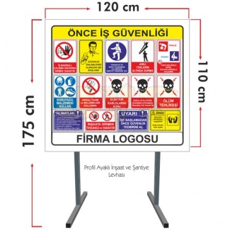 İnşaat Tabelası Ayaklı