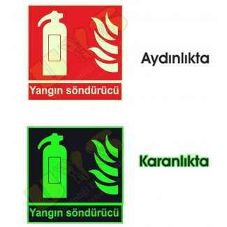 Yangın Söndürücü Levhası Fotolümen