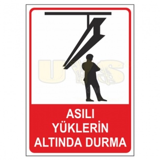 Asılı Yük Altında Durma Levhası