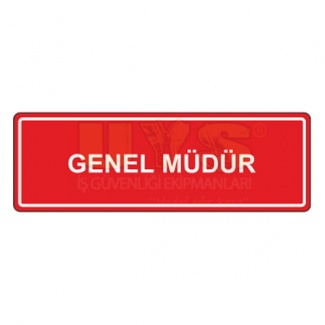 Genel Müdür Levhası