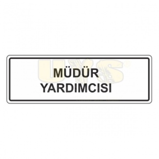 Müdür Yardımcısı Levhası