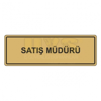 Satış Müdürü Levhası