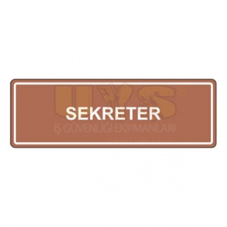 Sekreter Levhası