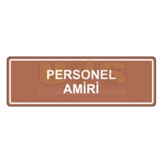 Personel Amiri Levhası