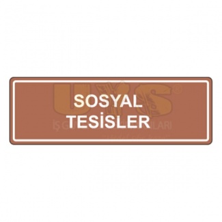 Sosyal Tesisler Levhası