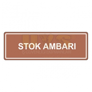 Stok Ambarı Levhası