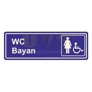 Wc Bayan Levhası