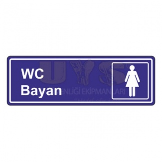 Wc Bayan Levhası