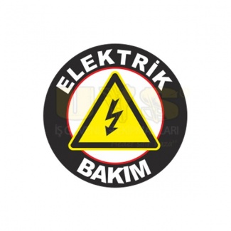 Elektrik Bakım Baret Etiketi