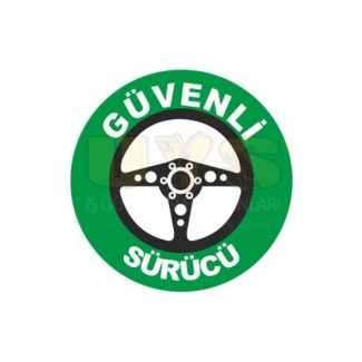 Güvenli Sürücü Baret Etiketi