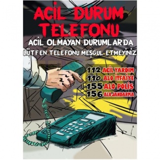 Acil Durum Telefonu Posteri