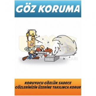 Göz Koruma Koruyucu Posteri