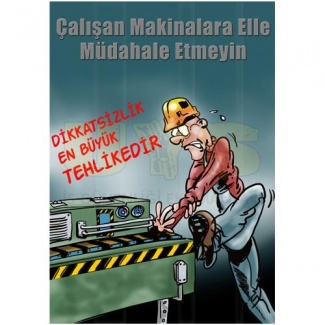 Çalışan Makinalara Elle Posteri