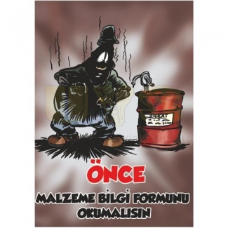 Önce Malzeme Bilgi Posteri