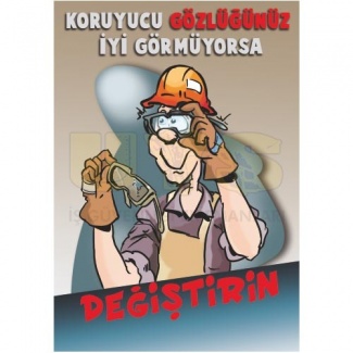 Koruyucu Gözlüğünüz Posteri