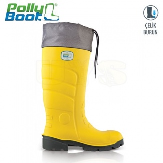 Polly Boot İş Çizmesi Galaxy 302B Sarı Çelik Burunlu