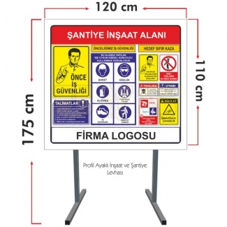 İnşaat Tabelası Ayaklı