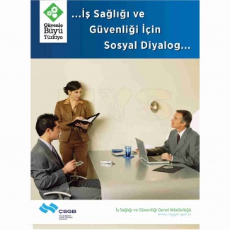 İş Sağlığı ve Güvenliği İçin Sosyal Diyalog Afişi